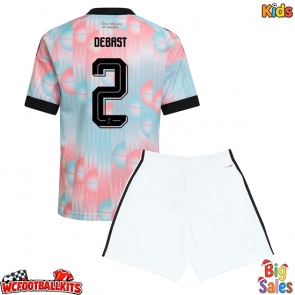 Belgium Zeno Debast #2 Replica Away Stadium Kit for Kids World Cup 2026 Short Sleeve (+ pants)